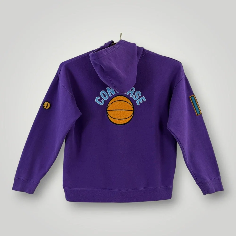 Converse x Just Don Purple Panther Basketball Hoodie Sweatshirt XL 10016957-A01